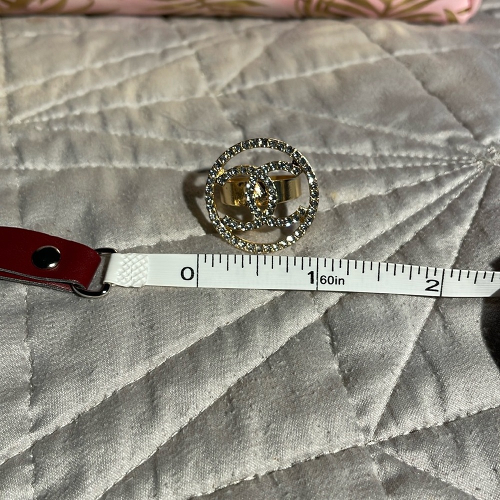 CC logo Fashion Ring